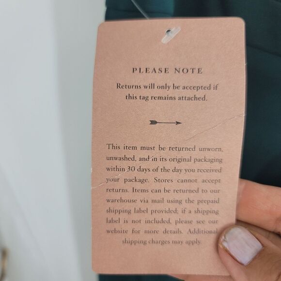 Bhldn crepe green Thompson dress - Picture 7 of 9